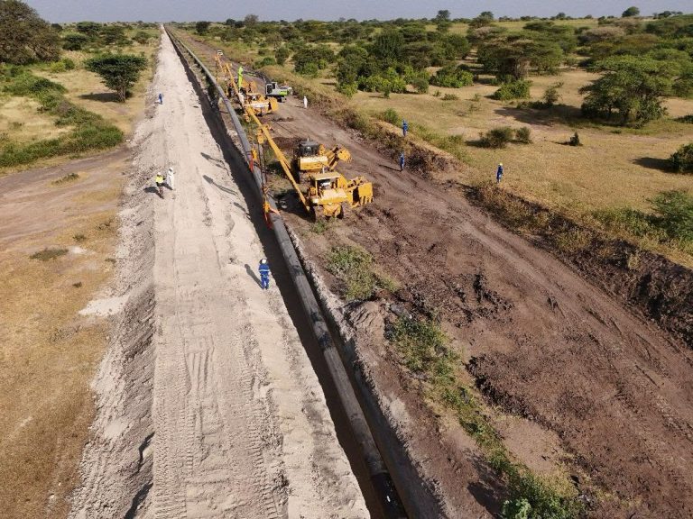 Ongoing laying of the EACOP