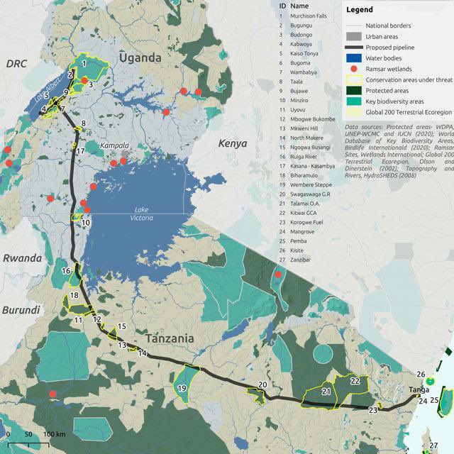 EACOP route overview