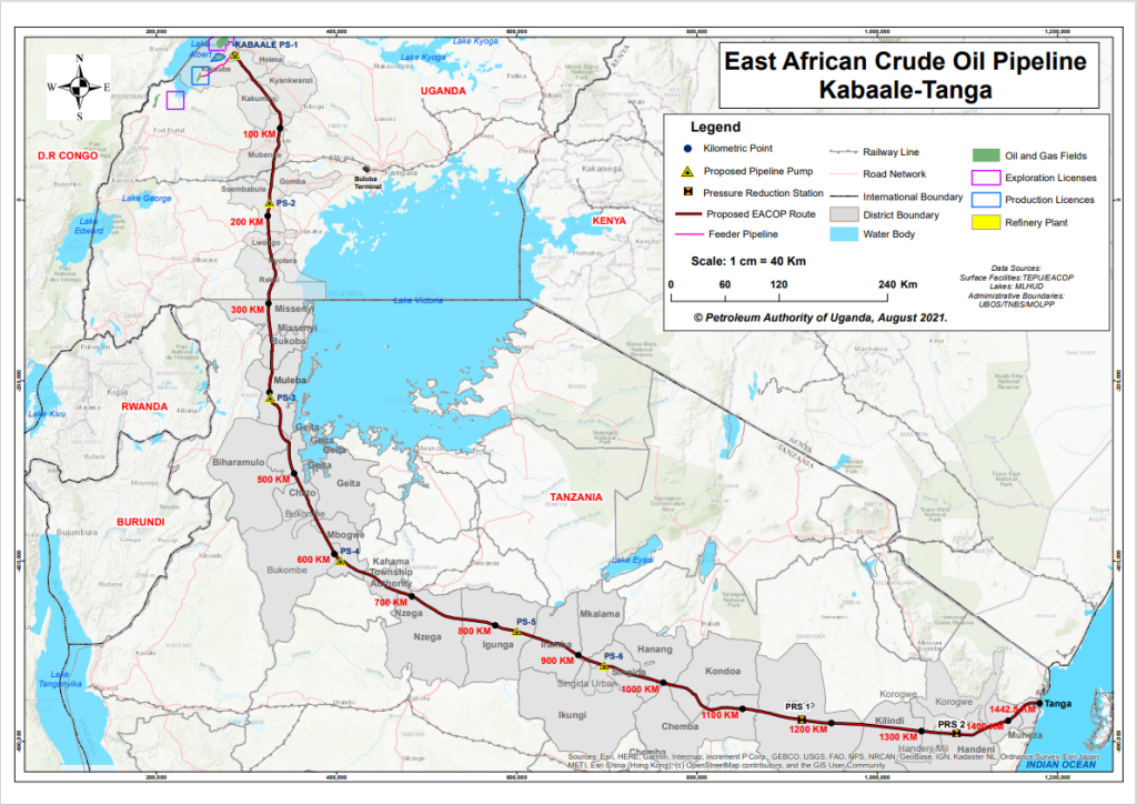 Map of regional midstream infrastructure